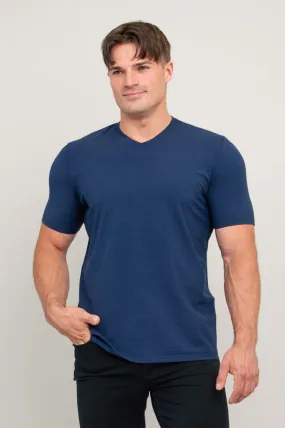 Adam Short Sleeve Shirt, Indigo, Bamboo