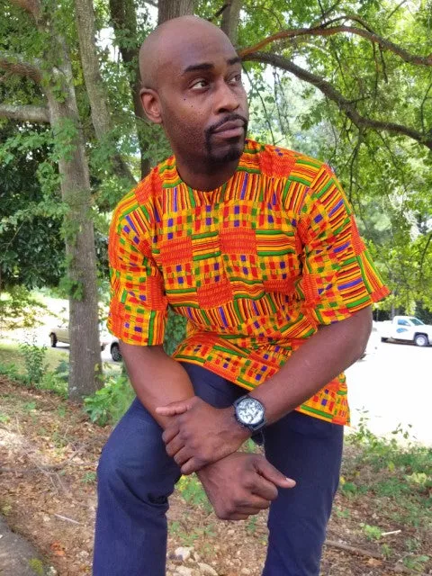 African Kente Dashiki Shirt - DP3227M