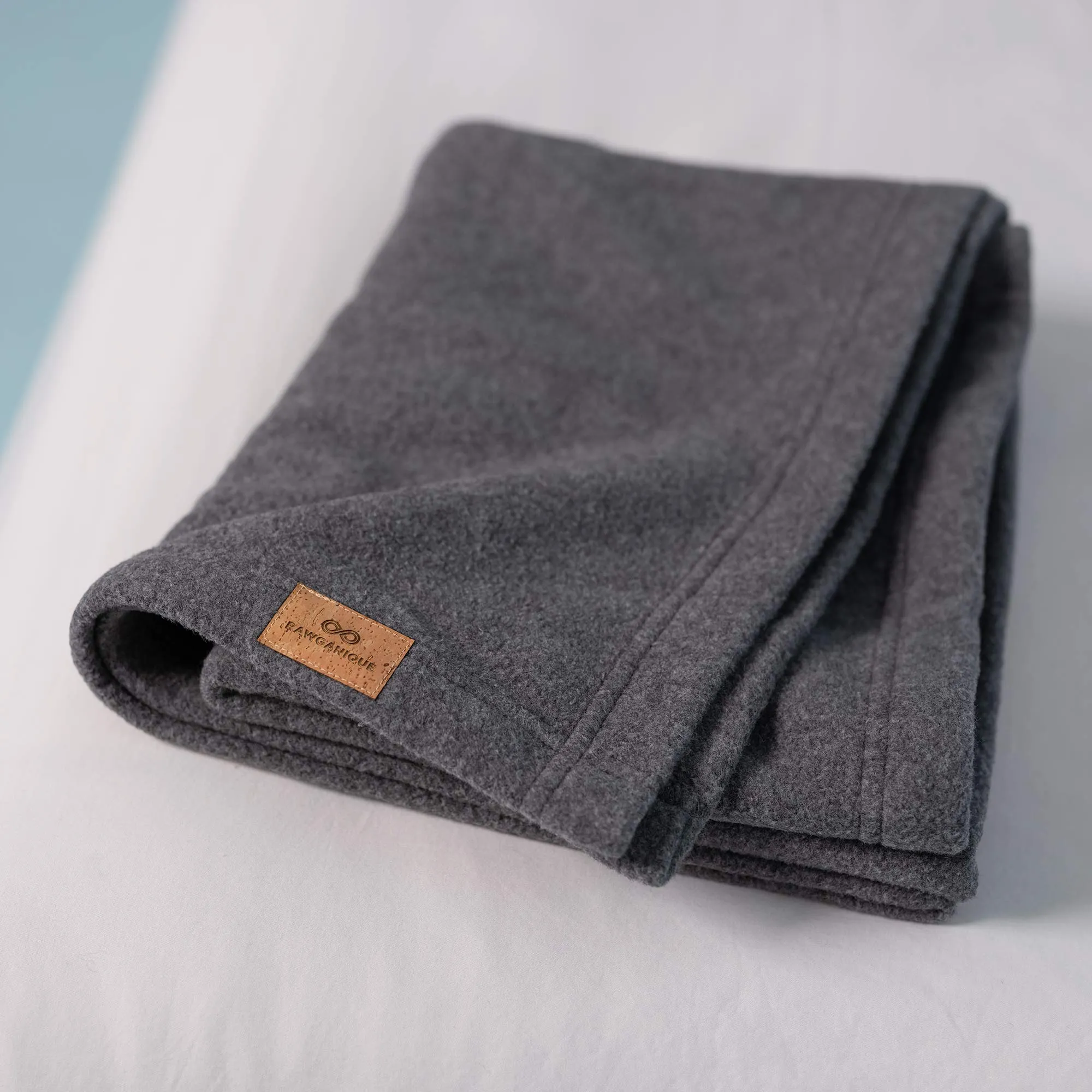 Organic Cotton Fleece Baby Receiving Blankets - 100% Biodegradable, No Elastic, Latex, Polyamide, or Synthetics