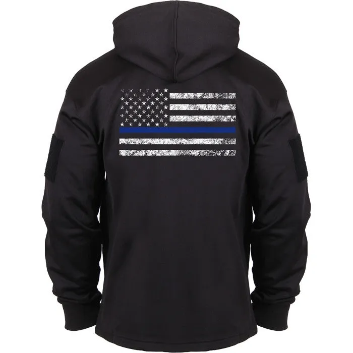 Black - Thin Blue Line Concealed Carry Hoodie Sweatshirt