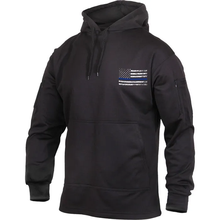 Black - Thin Blue Line Concealed Carry Hoodie Sweatshirt