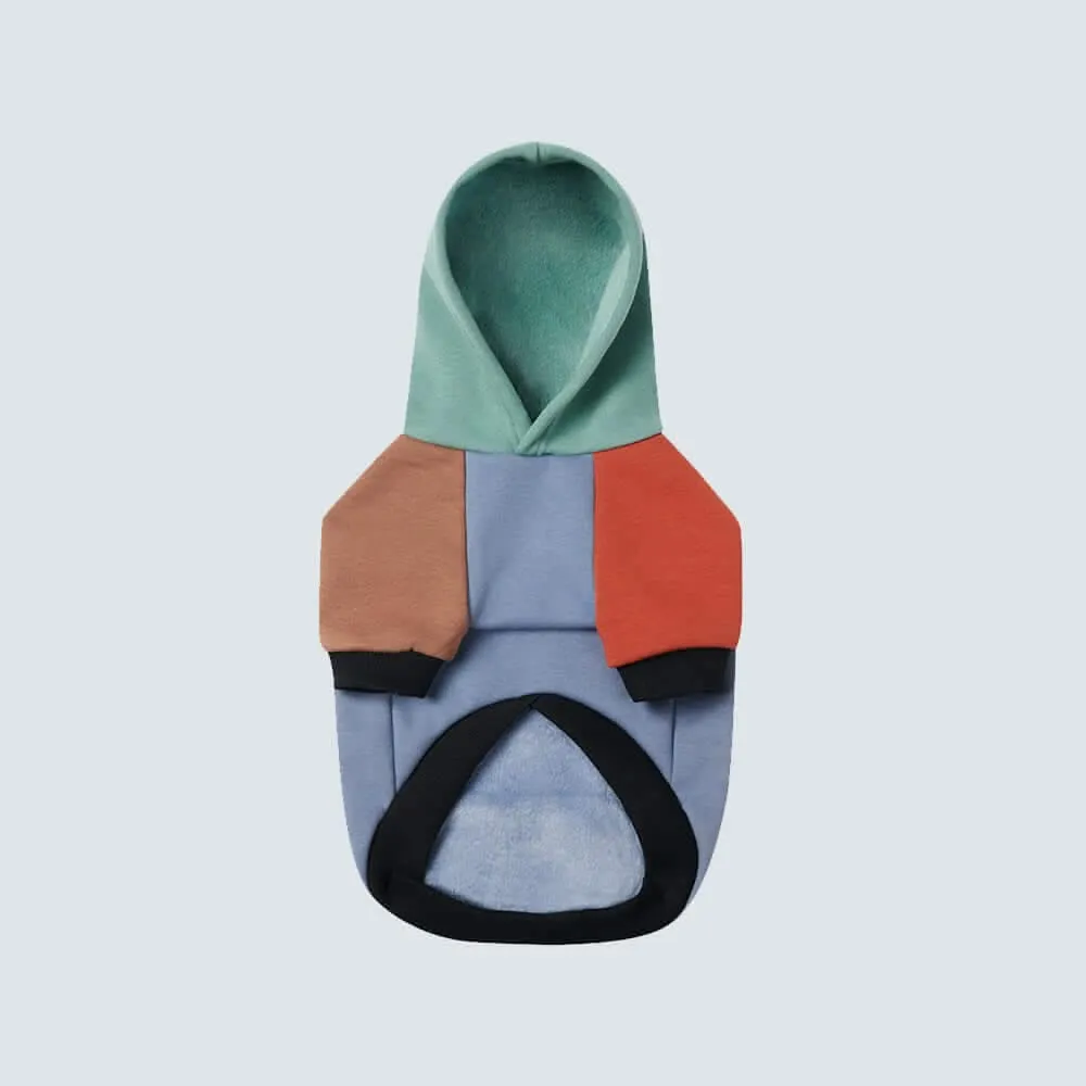 Color Block Dog Hoodies