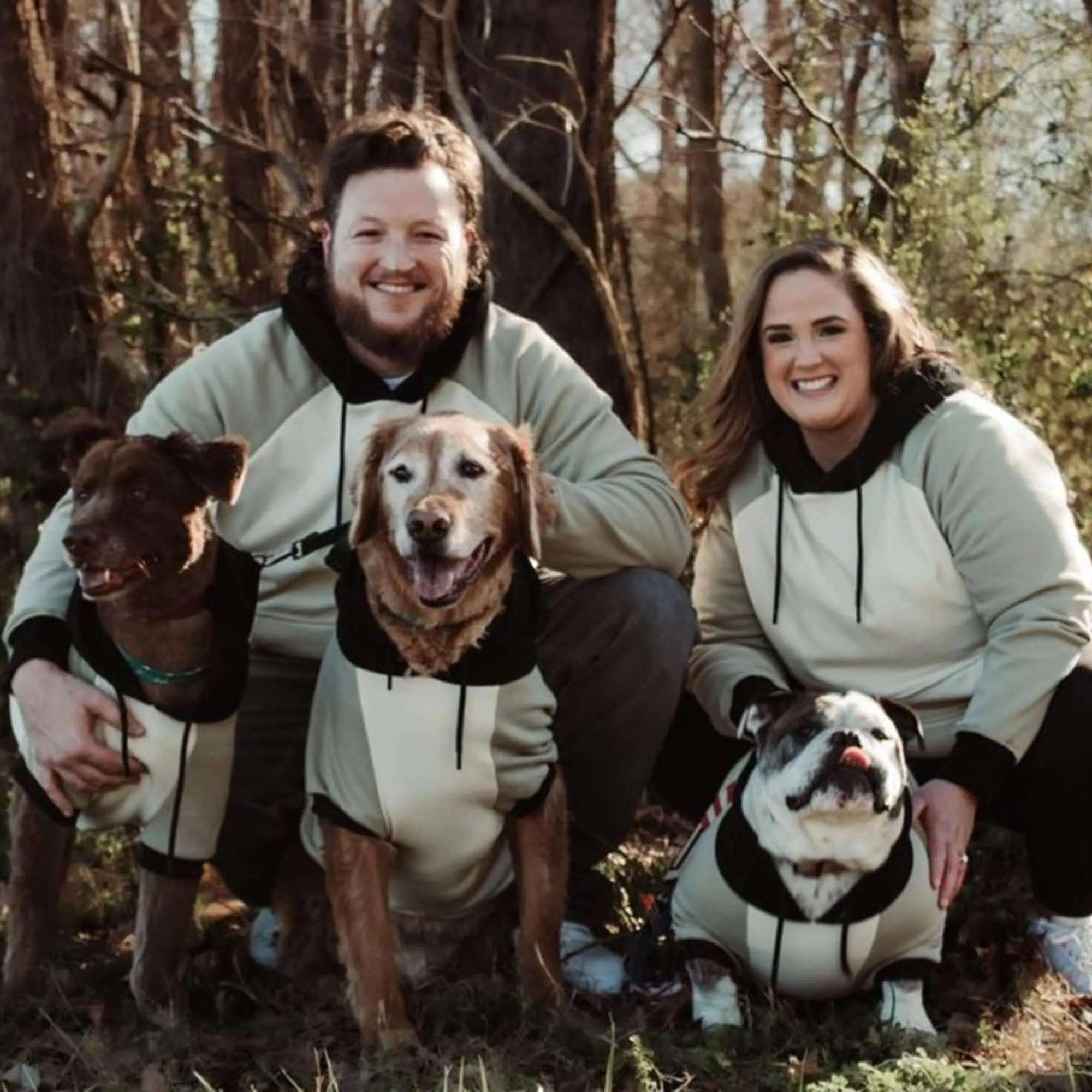 Color Block Dog Hoodies