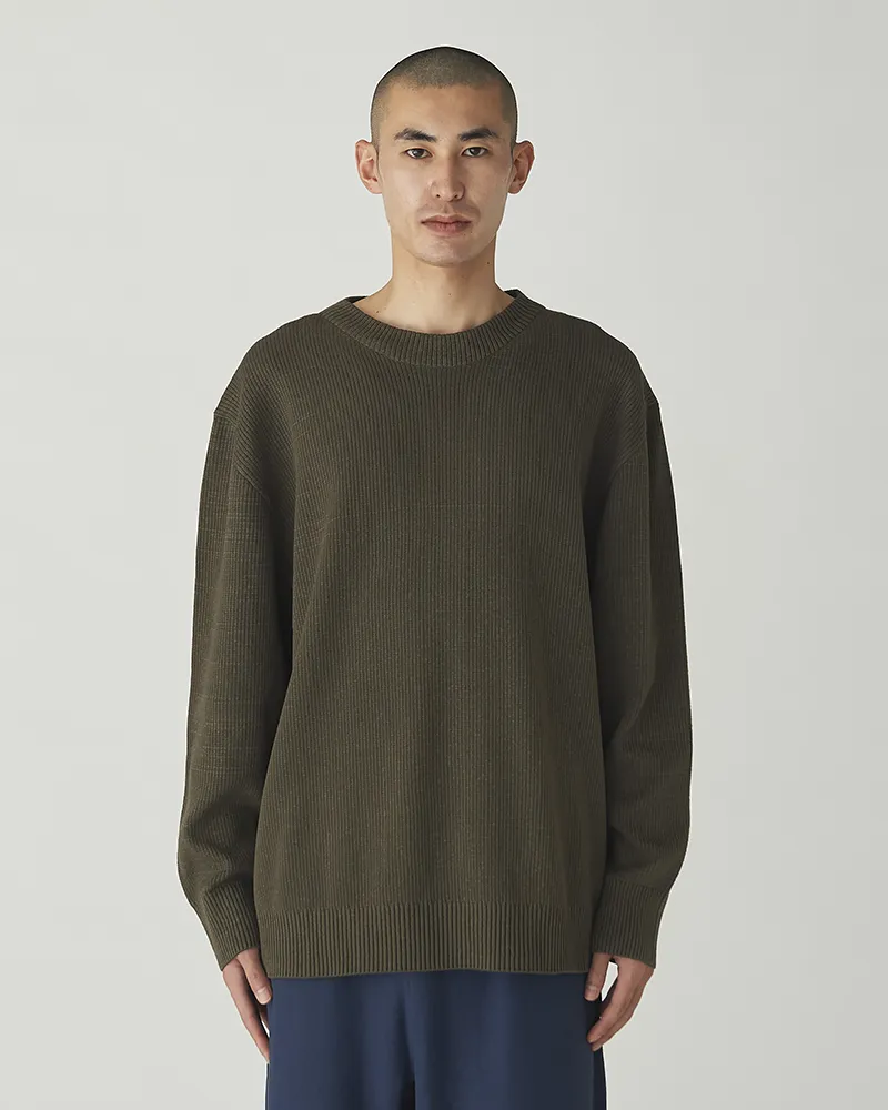 Co/Ny/Pe Knit Crew Neck