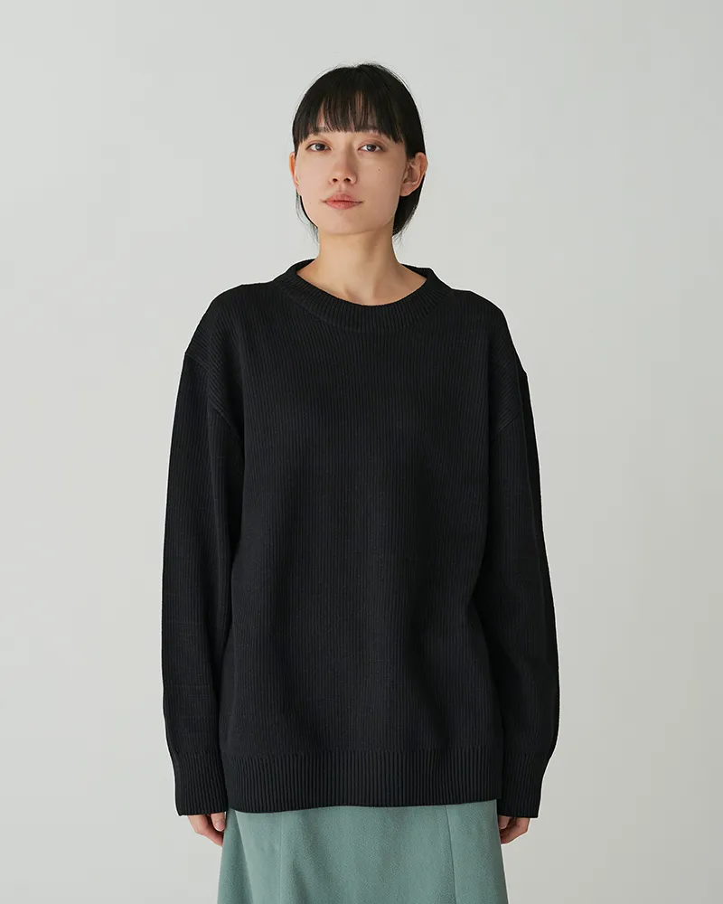 Co/Ny/Pe Knit Crew Neck