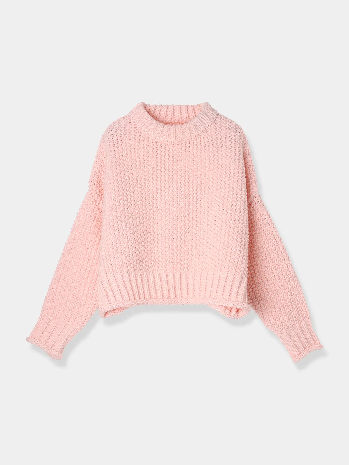 Cropped knit tops