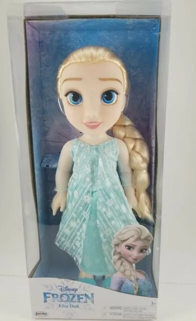 Disney Frozen Elsa Toddler Doll, with Movie Inspired & Outfit, Shoes & Braided Hair Style - Approximately 14" Tall ( Random Style Pick)