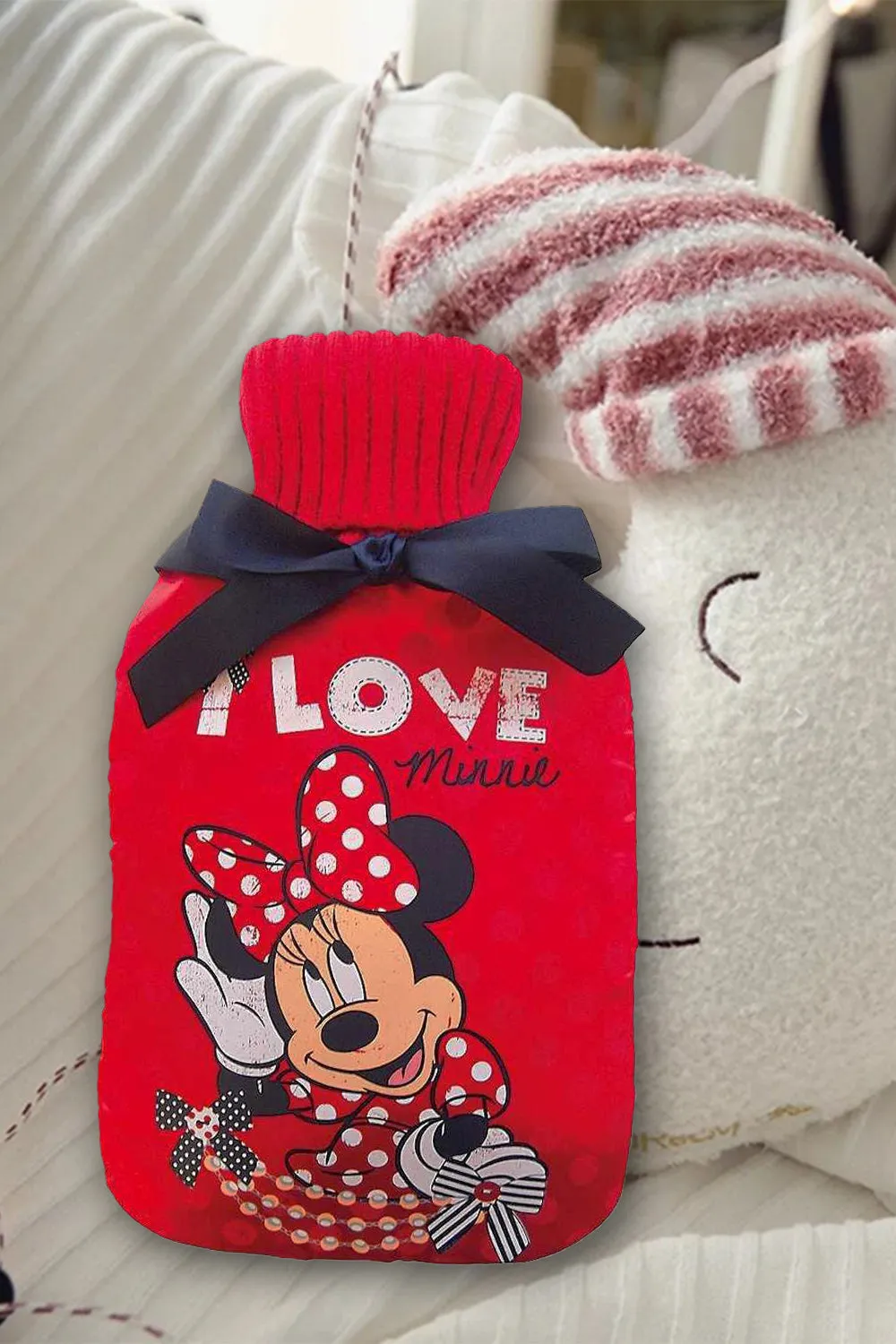 Disney Minnie Mouse Hot Water Bottle & cover set 2LTR