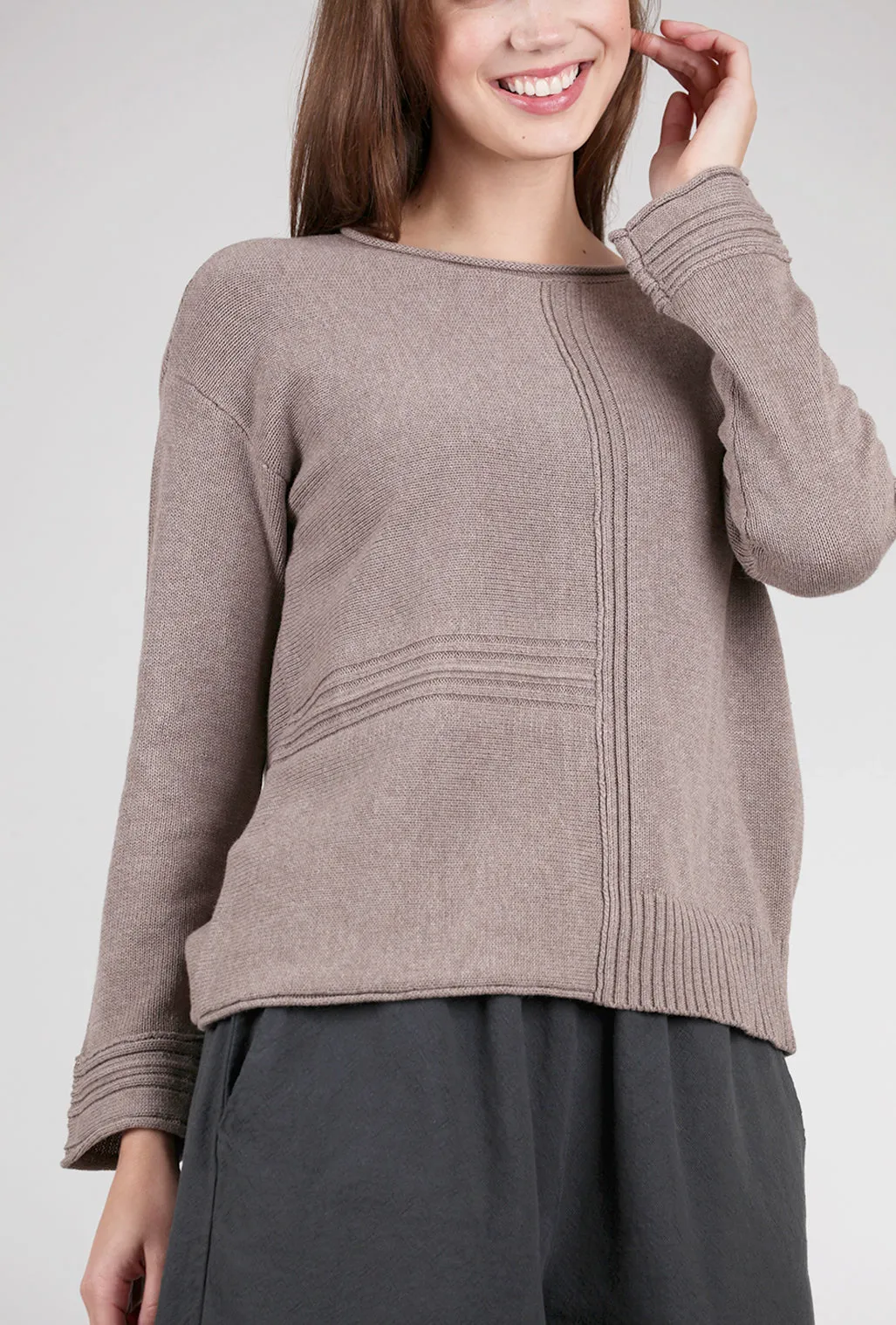 Fireside Front Seam Pullover, Driftwood