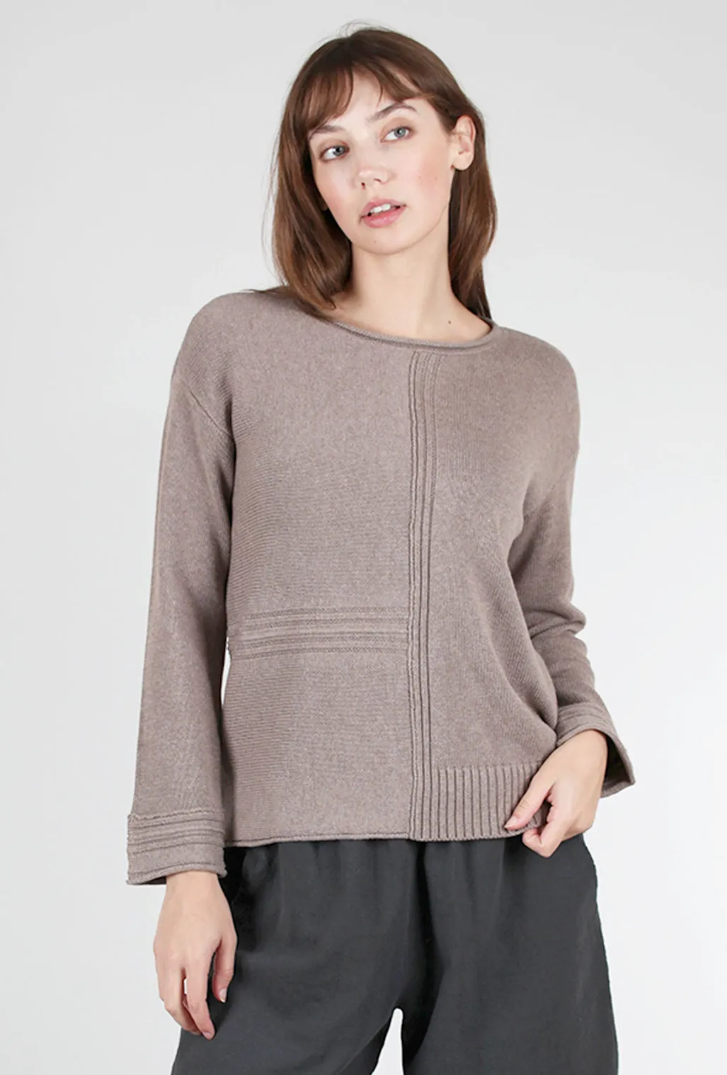 Fireside Front Seam Pullover, Driftwood