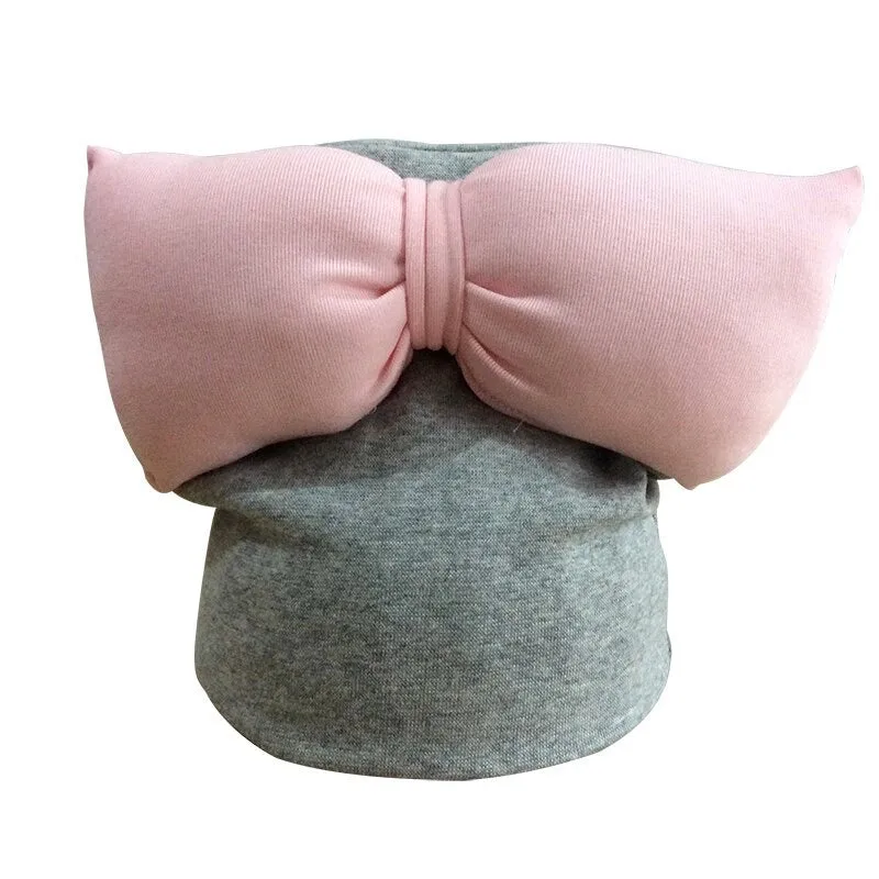 Girls Oversized Bow Beanie Hat   Scarf With Tassels - ONLY 5 LEFT !!!