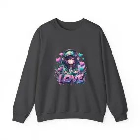 Graffiti Anime Girls Unisex Heavy Blend™ Crewneck Sweatshirt