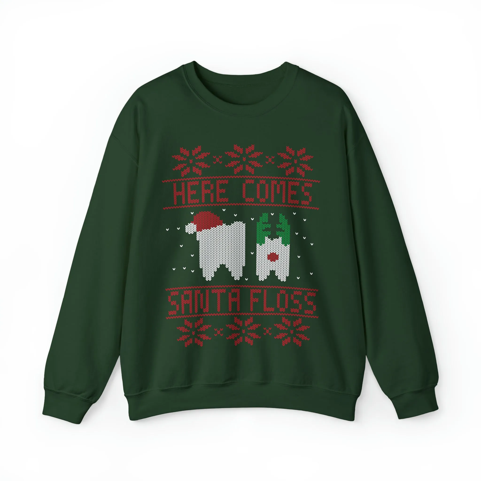 Here Comes Santa Floss Dental Christmas Sweatshirt