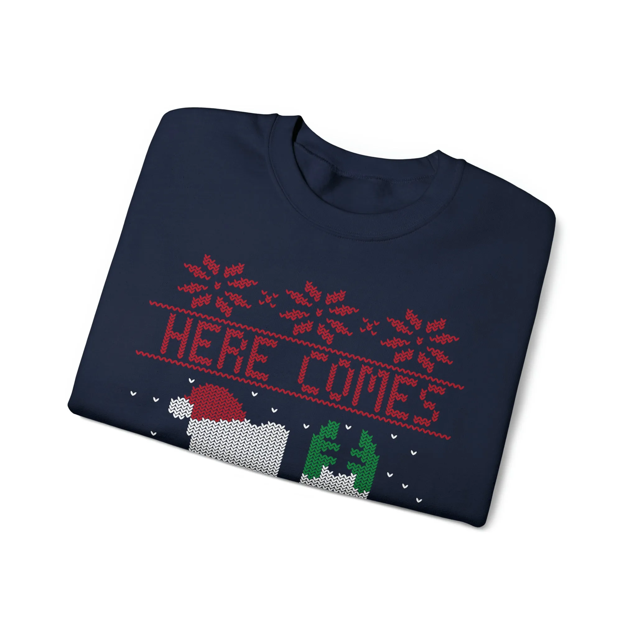 Here Comes Santa Floss Dental Christmas Sweatshirt