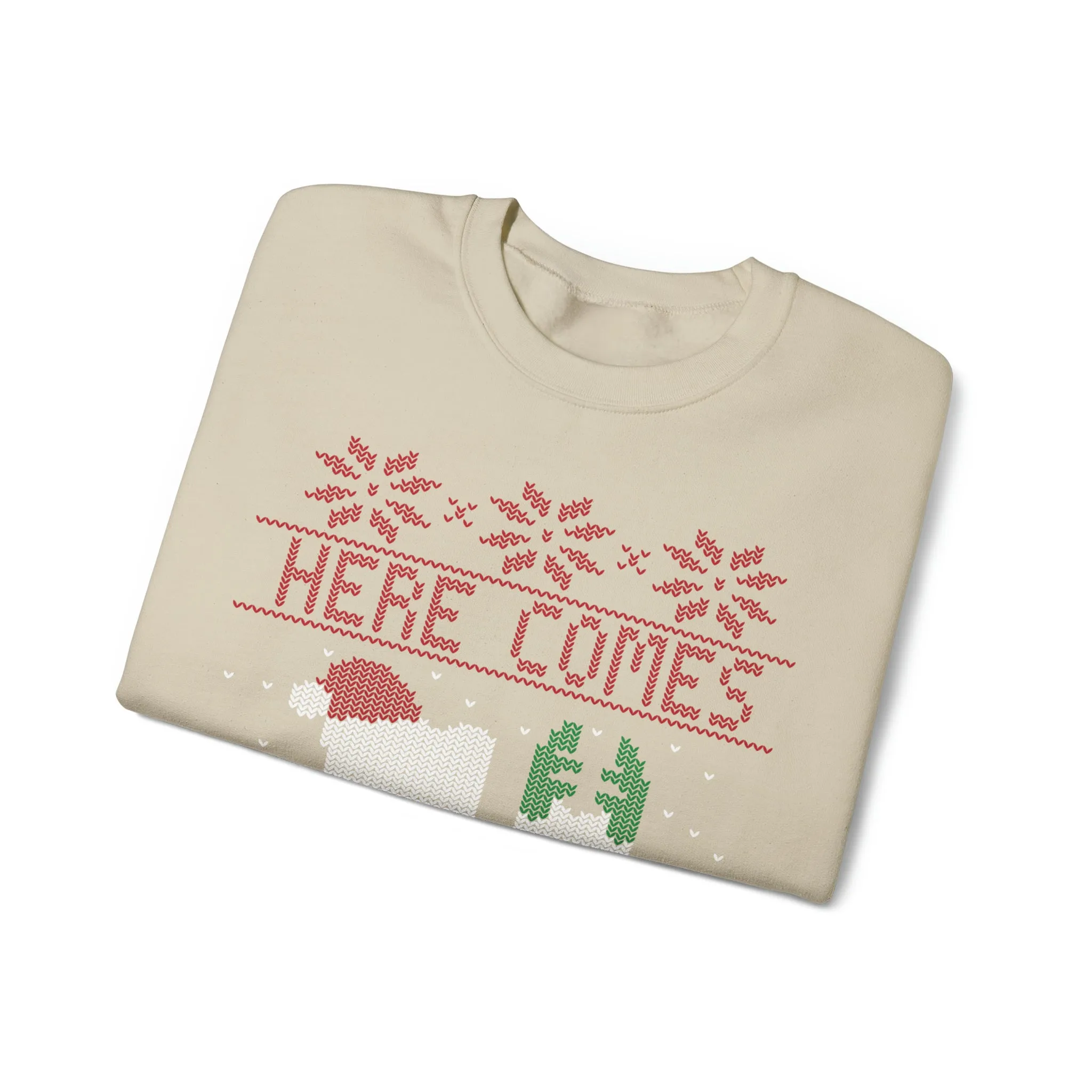 Here Comes Santa Floss Dental Christmas Sweatshirt