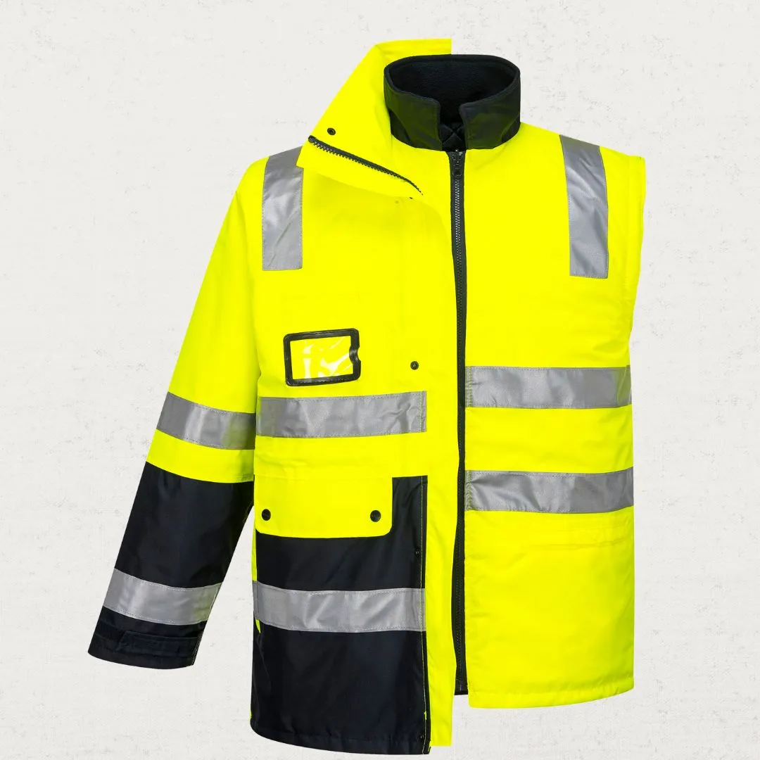 Hi Vis Venture 4 in 1 Waterproof Jacket