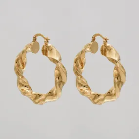 Jazmin Thick Twisted Hoops