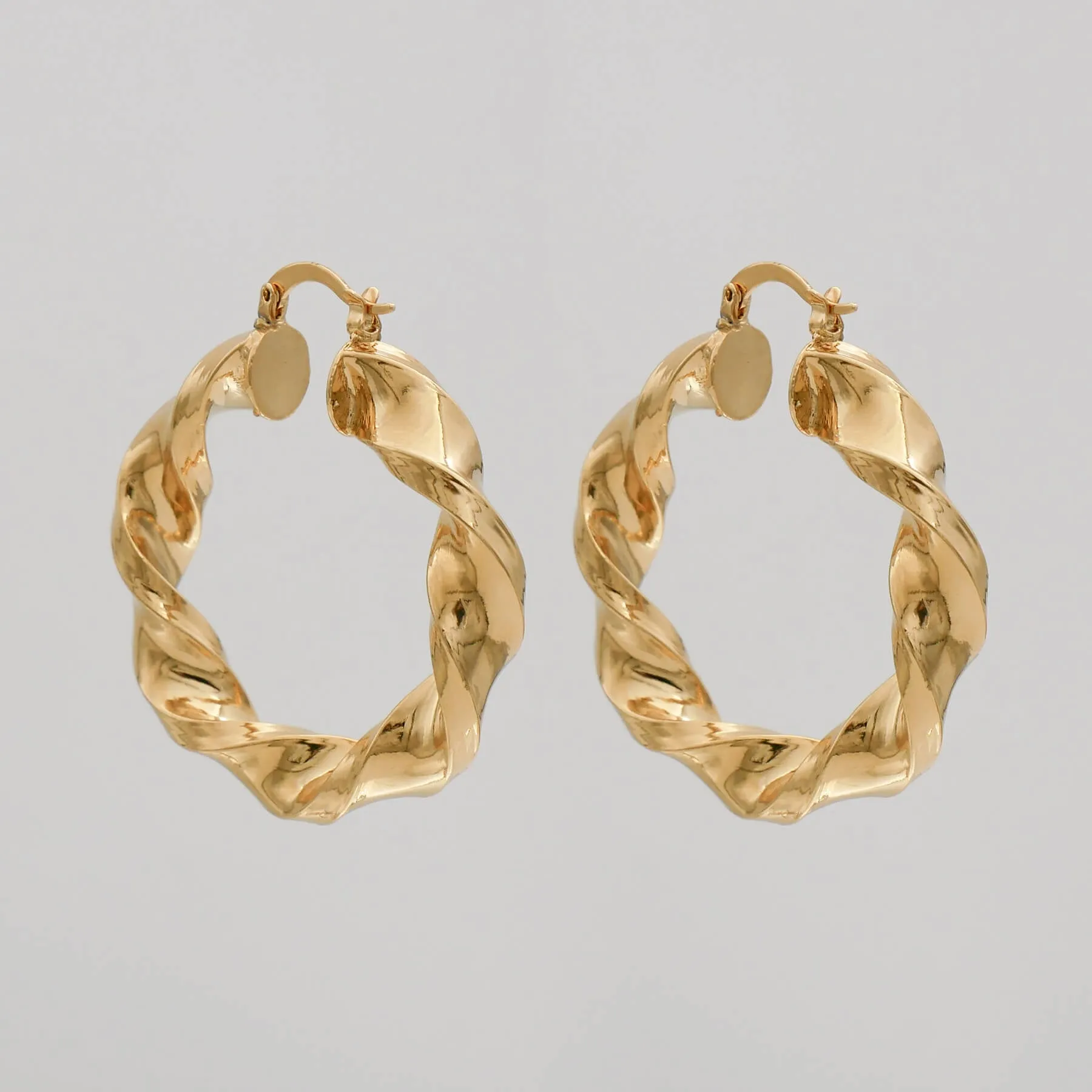 Jazmin Thick Twisted Hoops