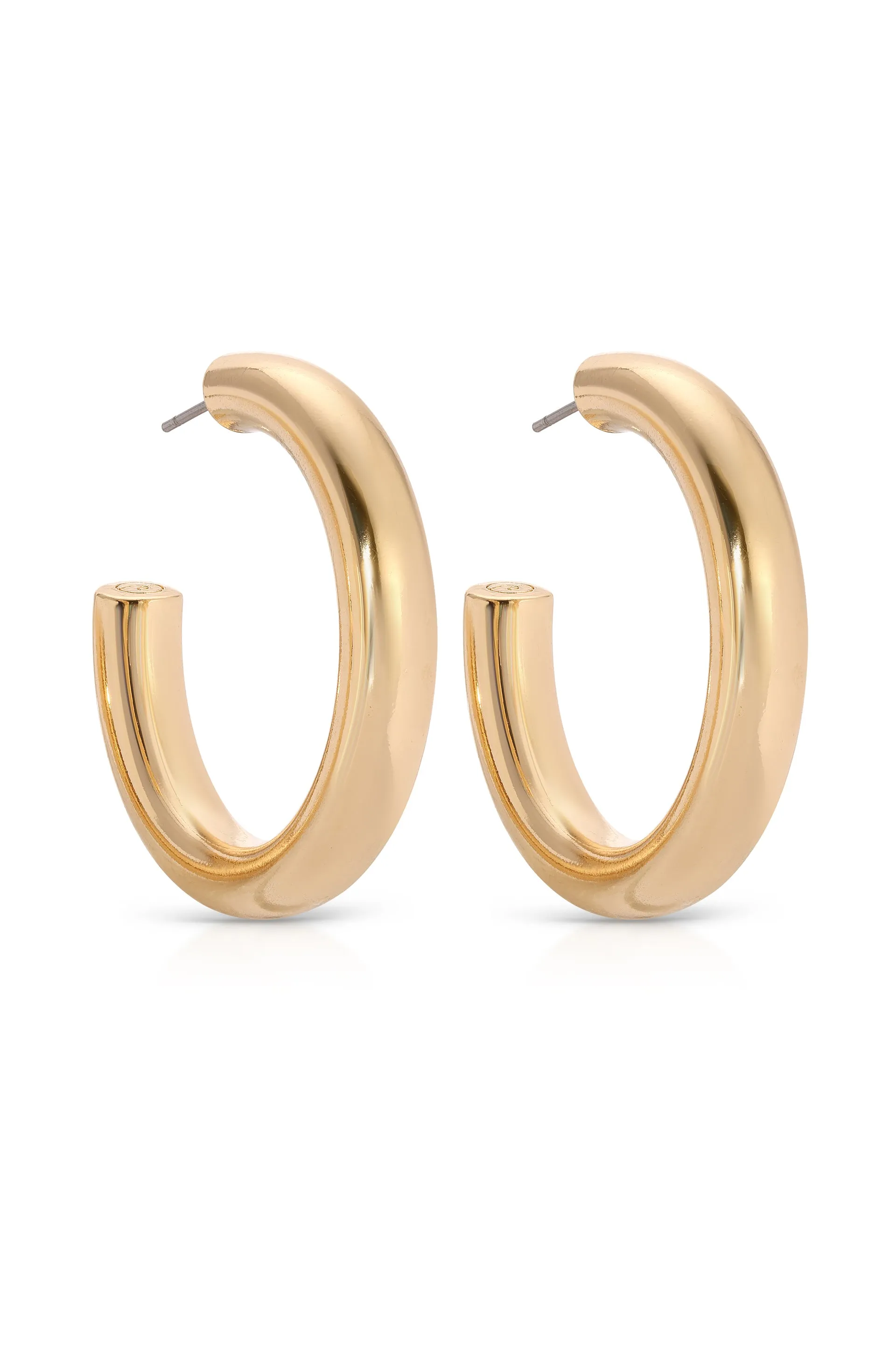 Medium Thick Classic Hoops