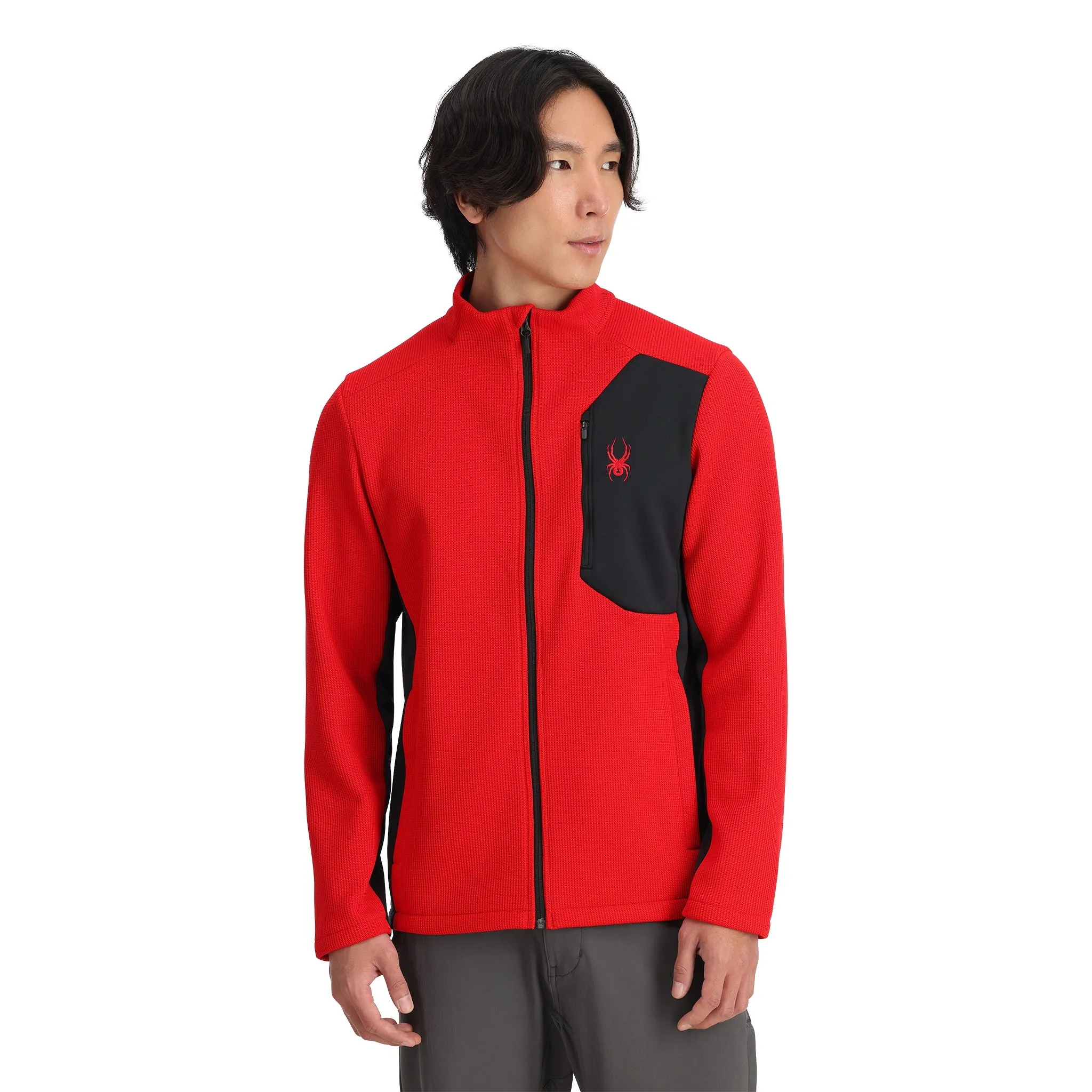 Mens Bandit Full Zip - Spyder Red