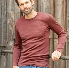 Men's Organic Merino/Silk Long Sleeve Top