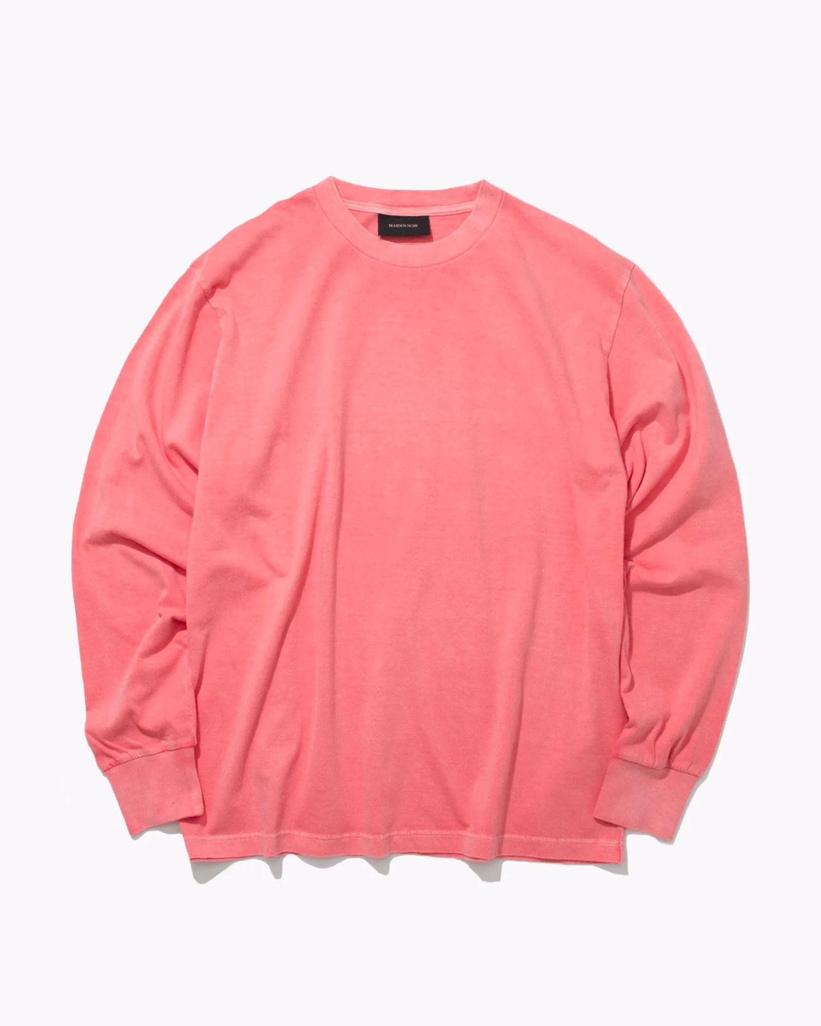 Natural Dyed Block L/S Jersey - Coral