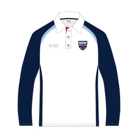 NSW All Schools Unisex Long Sleeve White Playing Polo