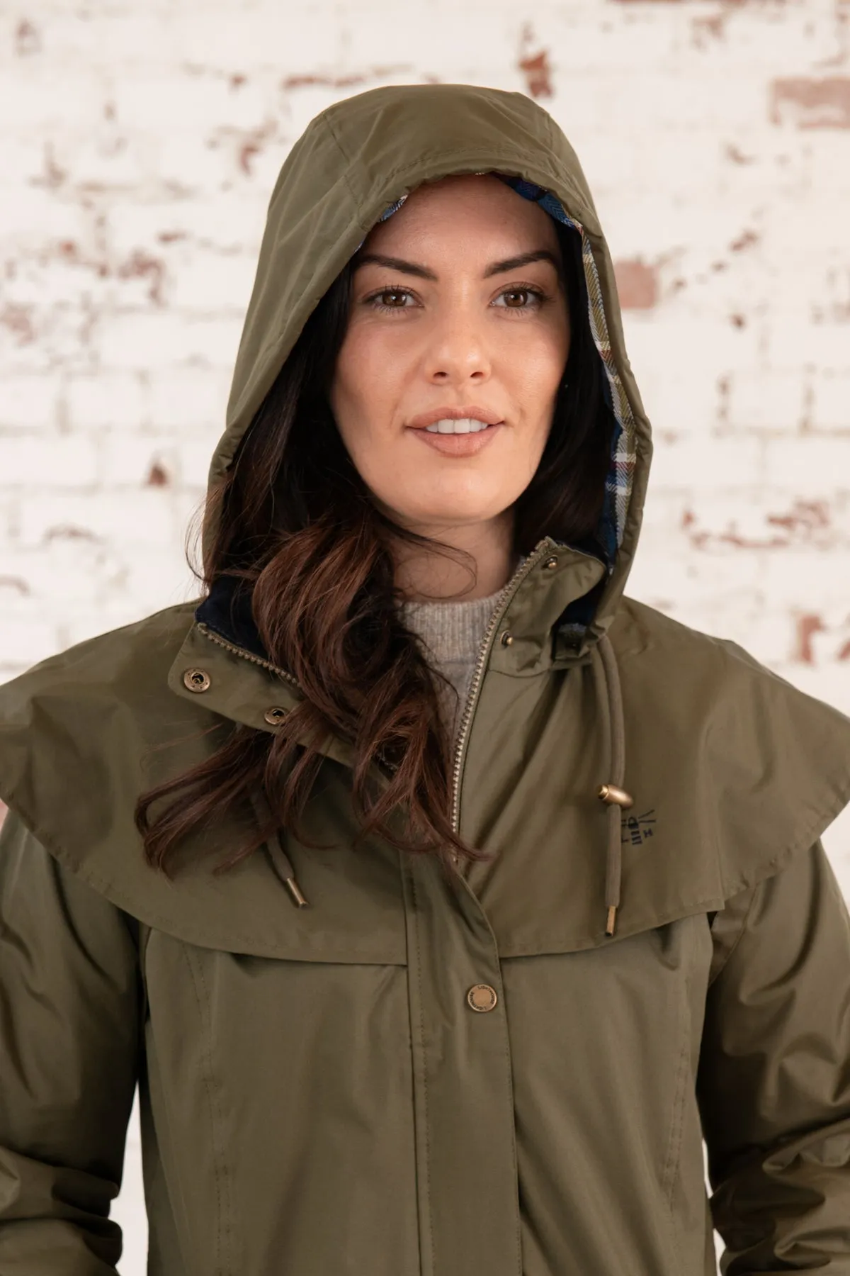 Outrider 3/4 Length Waterproof Raincoat - Fern