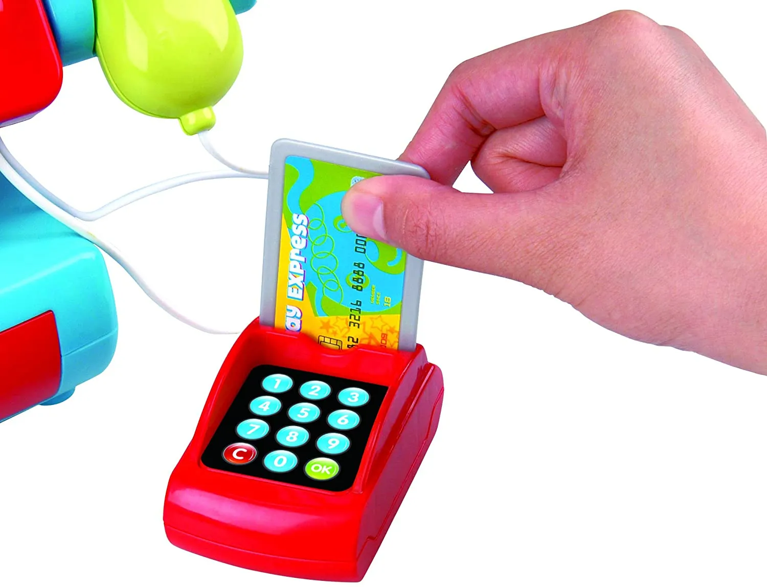 PlayGo Cash Register Toy & Accessories - Touch &Count Supermarket Till Pretend Play Actions & Sounds