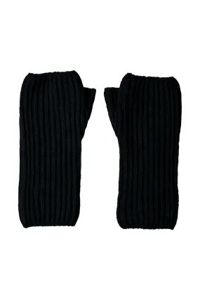 Ribbed Cashmere Wrist Warmers