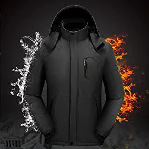 Romano nx Men's 100% Waterproof Ski Jacket Warm Winter Snow Coat Mountain Windbreaker Hooded Raincoat Snowboarding Jacket with Hood for Minus Degree