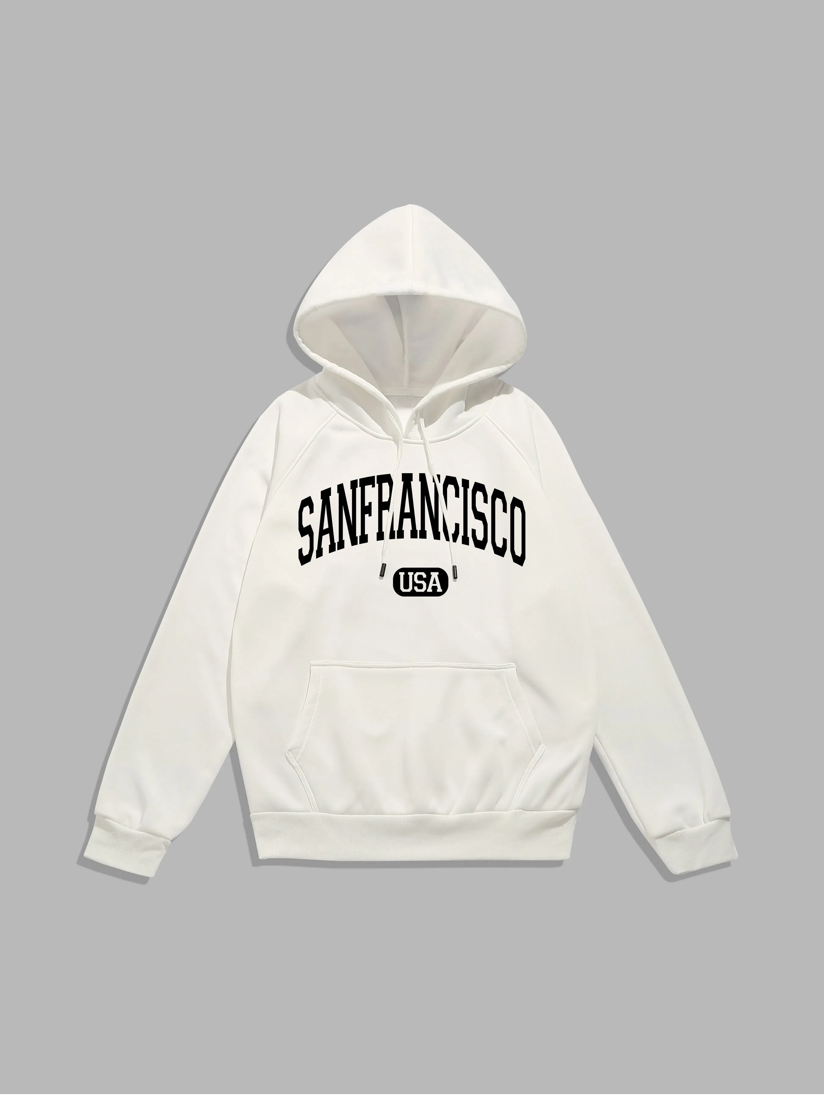 San Francisco Letter Print Hoodies