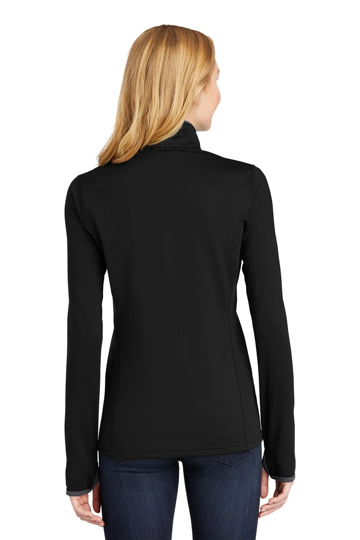 Sport-Tek® LST853 Ladies Sport-Wick® Stretch Contrast Full-Zip Jacket