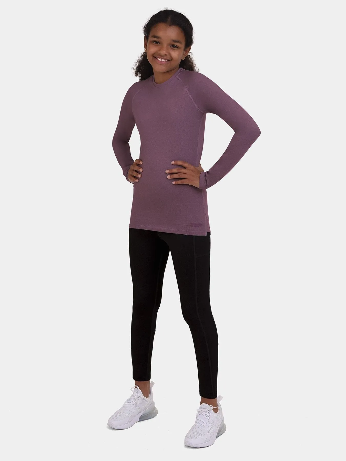 SuperThermal Compression Base Layer Top & Tights for Girls With Brushed Inner Fabric